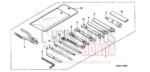OUTILS XL650V4 de 2004